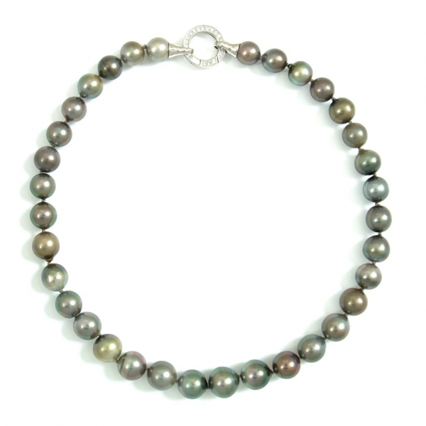 Tahiti Perlenkette mit 11,0-14,1mm Perlen