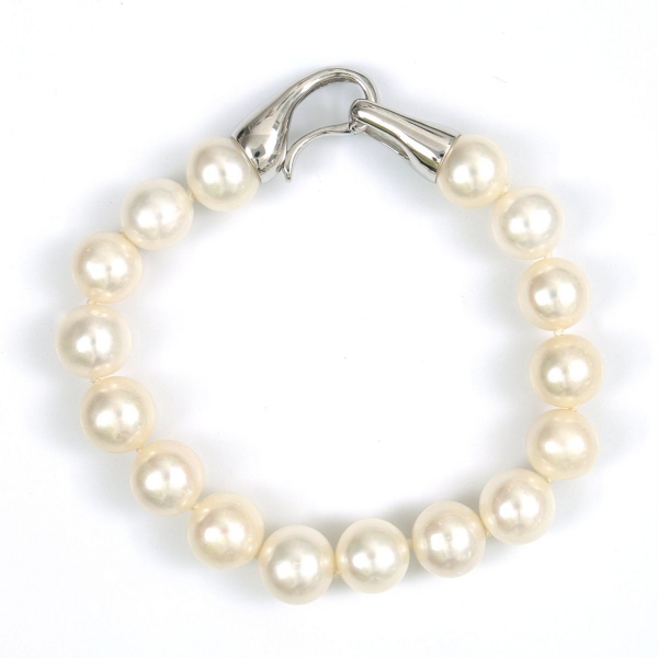 Perlen-Armband in Weiß mit 11 mm Perlen