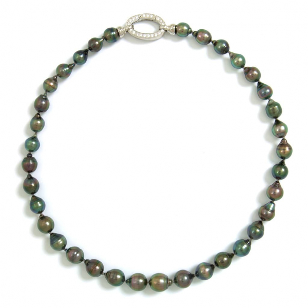 Tahiti Perlenkette mit 8,5 -10,9mm Perlen