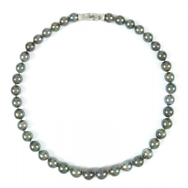 Tahiti Perlenkette mit 9,0-10,8 mm Perlen