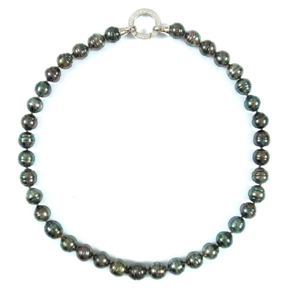 Tahiti Perlenkette mit 10,0-10,8mm Perlen