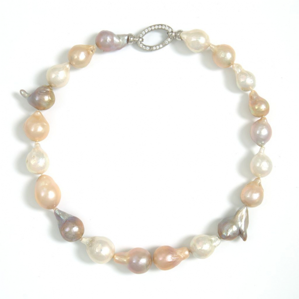 Barock-Perlenkette in Multi-Color