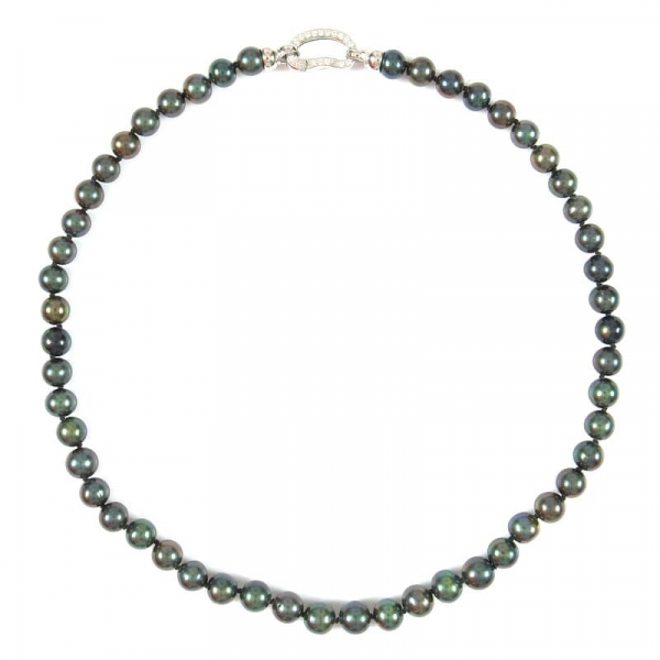 Perlenkette in Peacock mit 8,5 mm Perlen