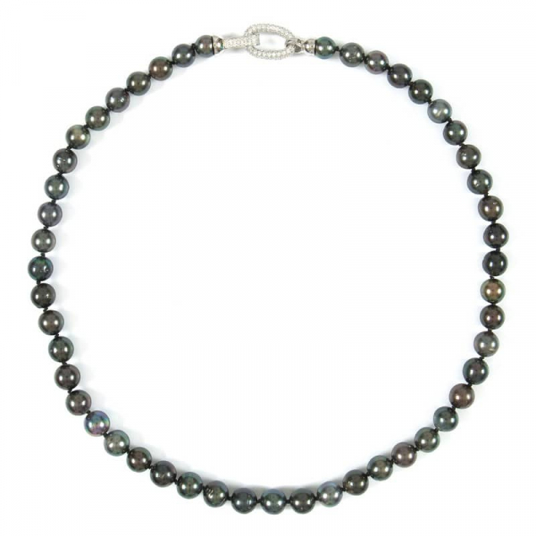 Tahiti Perlenkette mit 7,4-8,9mm Perlen