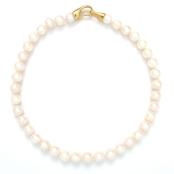 Perlenkette in Weiß mit 11 mm Perlen