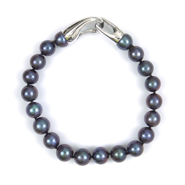 Perlenarmband in Peacock mit 9 mm Perlen
