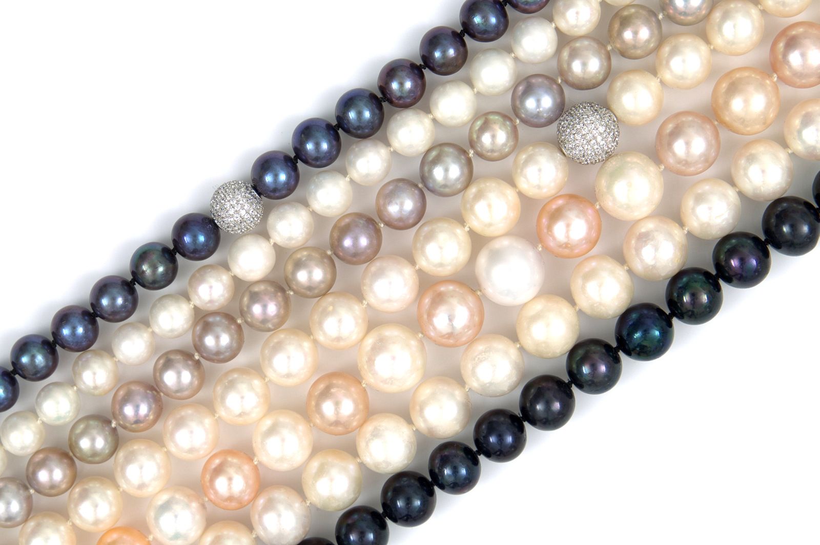K870 Perlenkette echte Süßwasserzuchtperle 7mm Halskette Collier Geschenk
